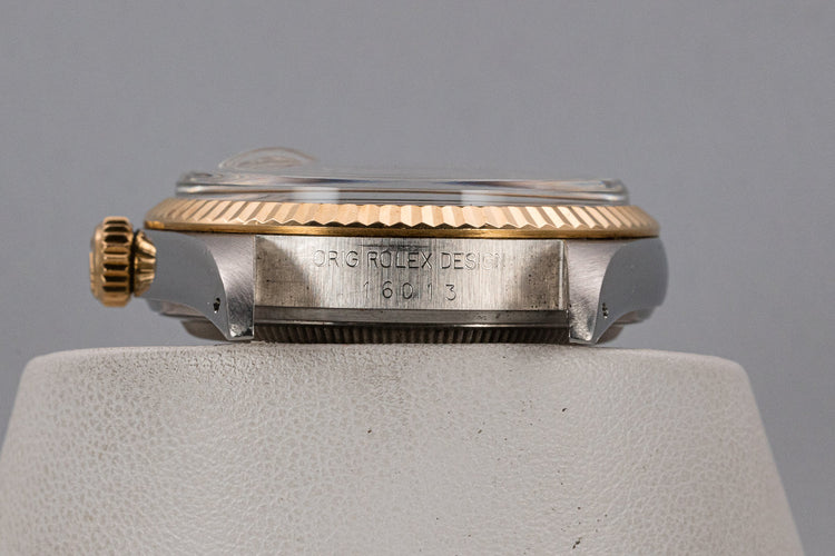 1988 Rolex Two-Tone DateJust 16013 With Silver "Tiffany & Co." Dial