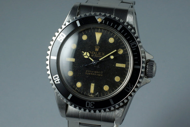 1963 Rolex Submariner 5513 Glossy Gilt UNDERLINE Dial