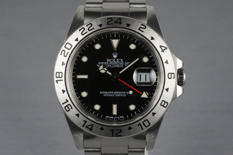 1997 Rolex Explorer II 16570 with Black Dial