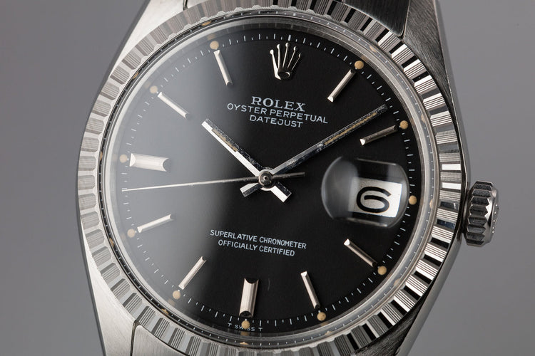 1973 Rolex DateJust 1601 Black Dial