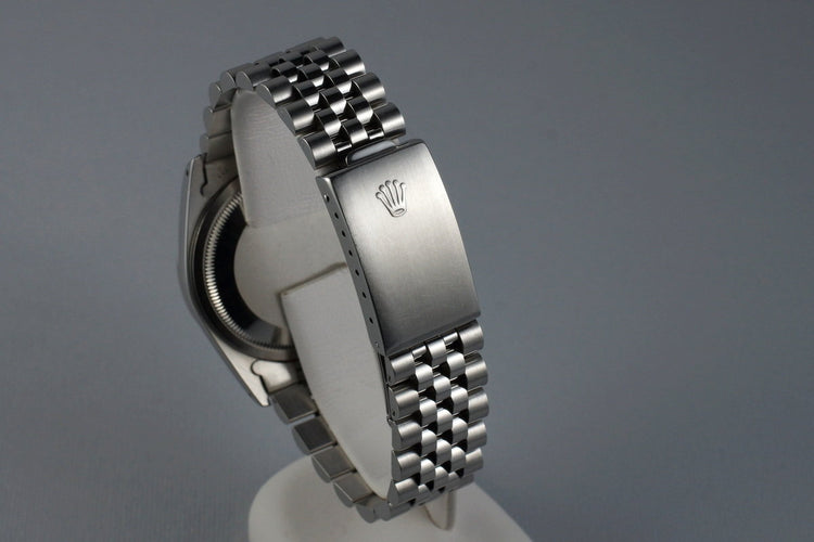 1990 Rolex DateJust 16234 with Factory Diamond Silver Dial