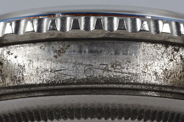 1963 Rolex GMT 1675 PCG Gilt Underline Dial