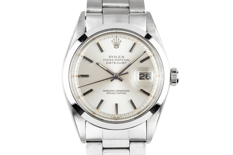 1972 Rolex DateJust 1600 Silver Dial