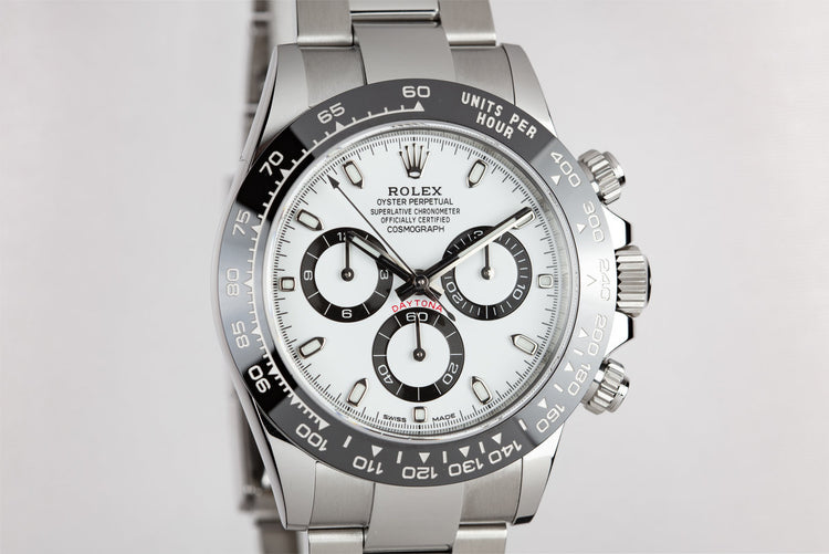 2018 Rolex Ceramic Daytona 116500LN White Dial with Box and Papers