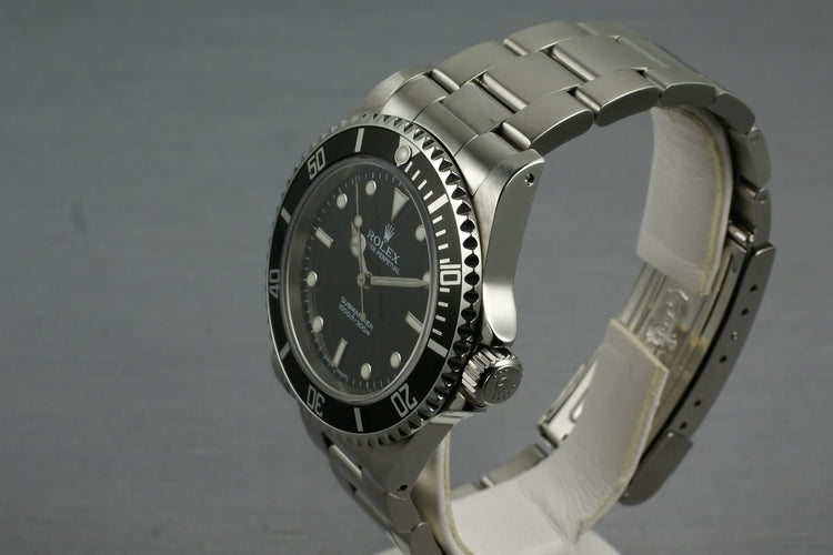 Rolex Submariner 14060 Z serial with box and Papers