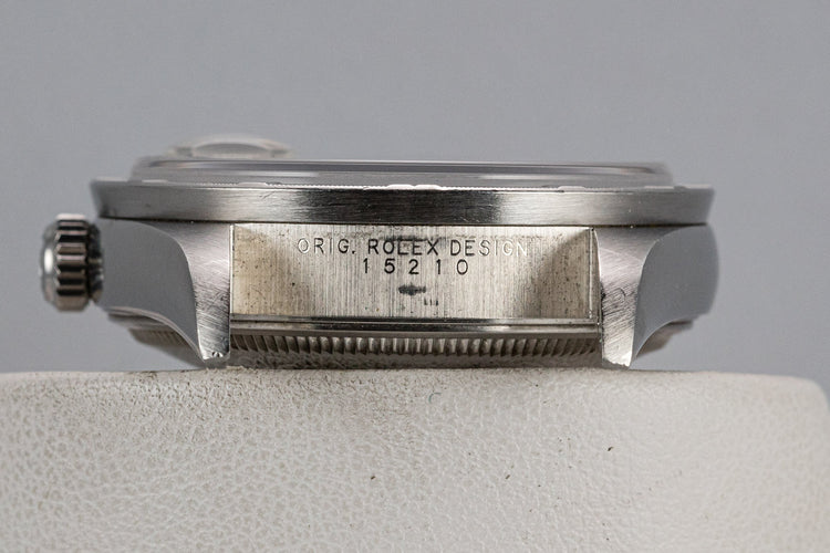 2005 Rolex Date 15210 Black Dial