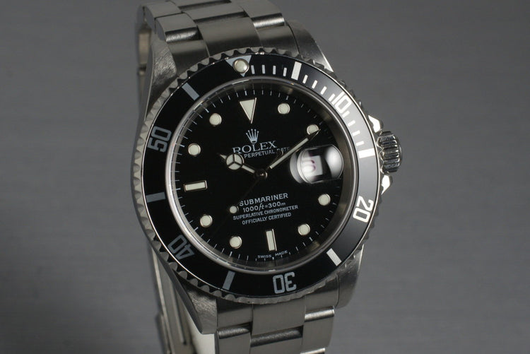 2004 Rolex Submariner 16610 with Box and Papers