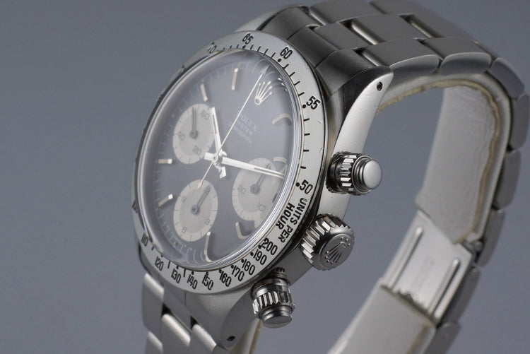 1972 Rolex Daytona 6265 Black Sigma Dial with RSC Papers