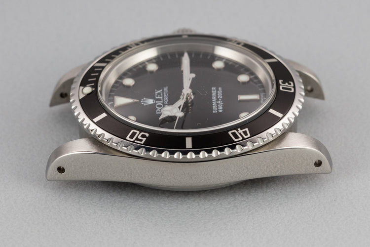 1986 Rolex Submariner 5513 Glossy "SWISS" Only Luminova Service Dial with Box and Papers