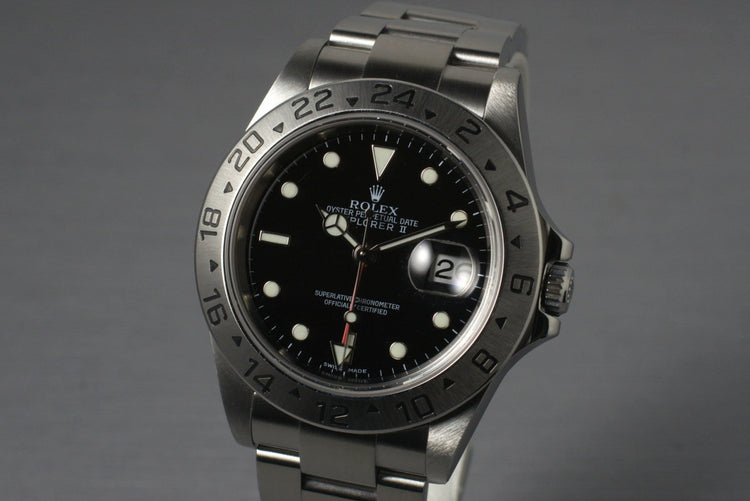 2005 Rolex Explorer II 16570 with Box and Papers