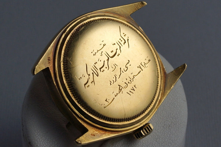 1971 Rolex YG Day-Date 1803 Silver ‘Wide Boy’ Sigma Dial