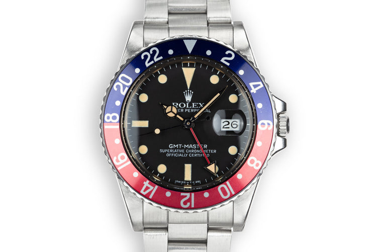 1981 Rolex GMT-Master 16750 "Pepsi" with Box and Papers