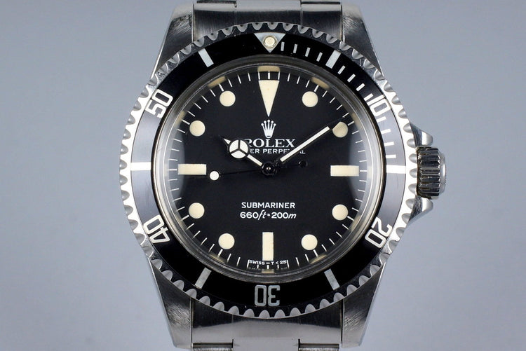 1982 Rolex Submariner 5513 Mark IV Maxi Dial