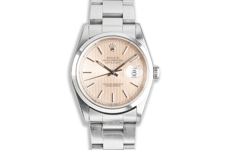 1996 Unpolished Rolex DateJust 16200 with Tapestry Dial