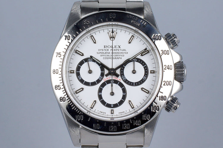1995 Rolex Zenith Daytona 16520 White 'Inverted 6' Dial