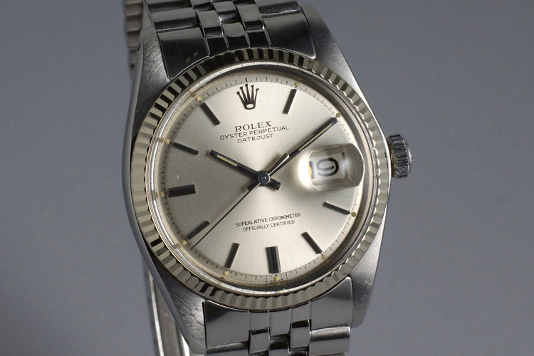 1972 Rolex Datejust 1601 Silver Dial