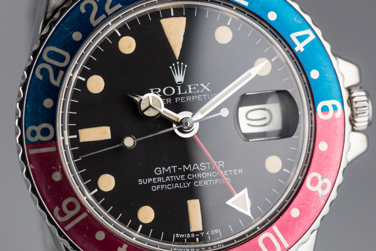 1977 Rolex GMT-Master 1675 with "Pepsi" Bezel Insert
