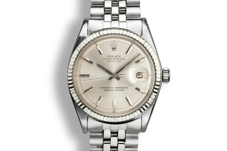 1964 Rolex DateJust 1601 with "SWISS" Only Silver Dial