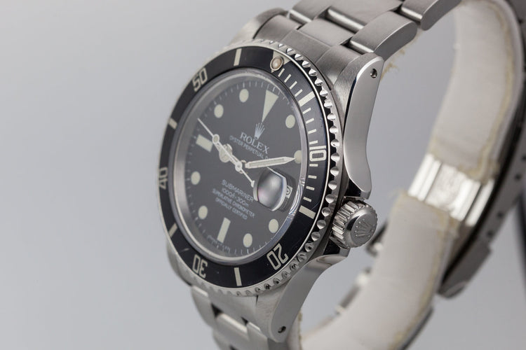 1982 Rolex Submariner 16800 Matte Dial