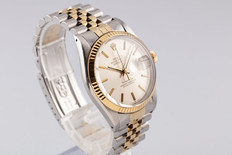 1987 Vintage Rolex Datejust 16013 with Tiffany Dial