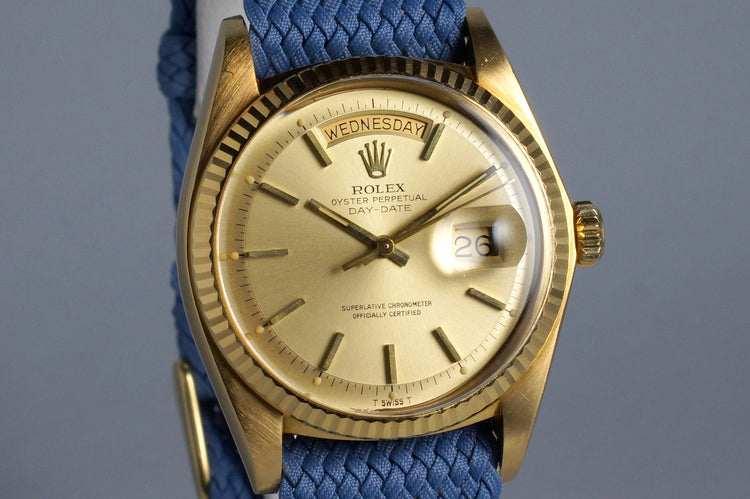 1972 Rolex YG Day-Date 1803 with Champagne Dial