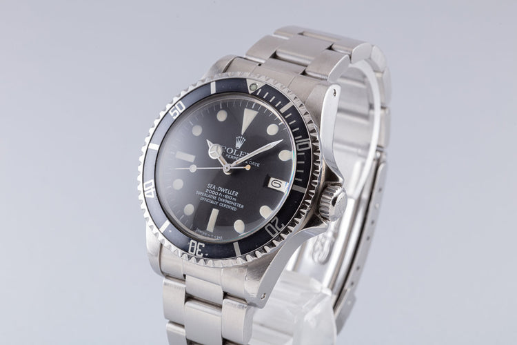 1978 Rolex Sea-Dweller 1665 MK I Dial