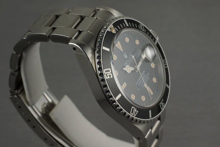 1987 Rolex Submariner 168000