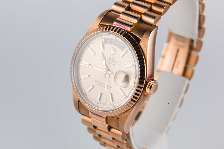 1999 Rolex YG Day-Date 18238 with Rosy Patina