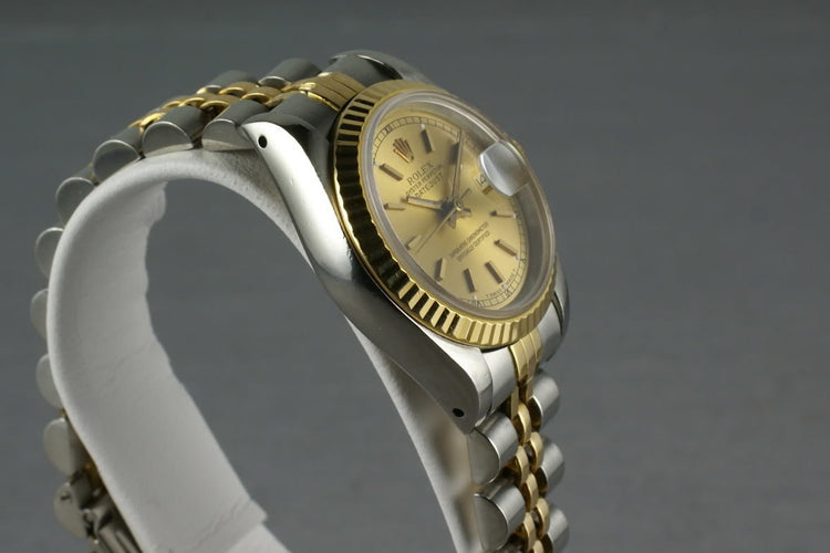 Rolex Ladies Datejust 69173 Box, Papers and Mr. Hudson Letter
