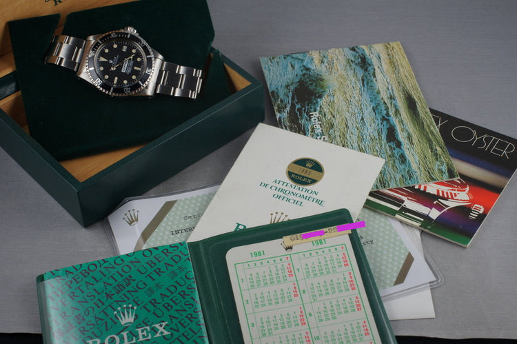 1979 Rolex Sea Dweller 1665 COMEX with Box and Papers