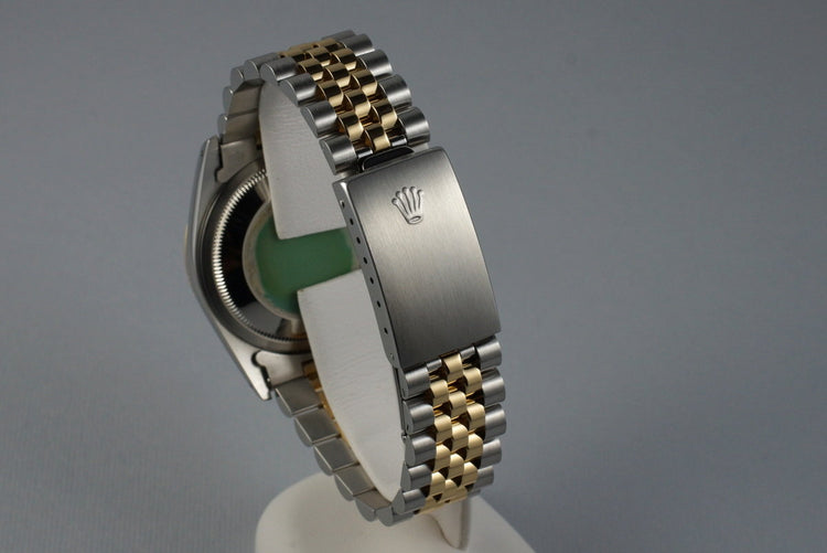 1991 Rolex Two Tone DateJust 16233 Glossy Black Dial