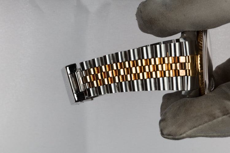 1986 Rolex Two-Tone DateJust 16013 Champagne Linen Dial with Box and Papers