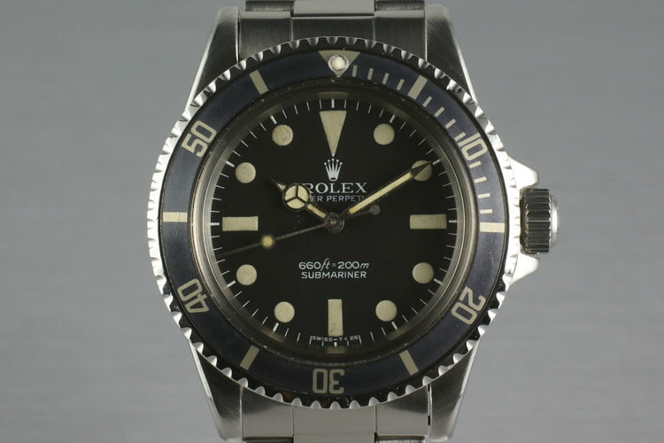 Rolex Submariner 5513 Mark 1 Maxi with Box and Papers