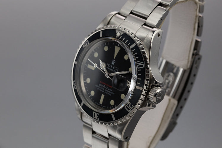 1970 Rolex Red Submariner 1680 with MK IV Dial