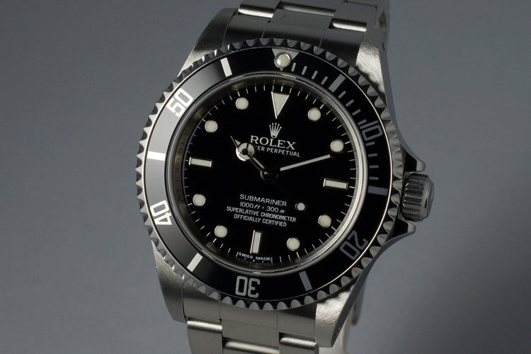 2010 Rolex Submariner 14060M with 4 Line Dial