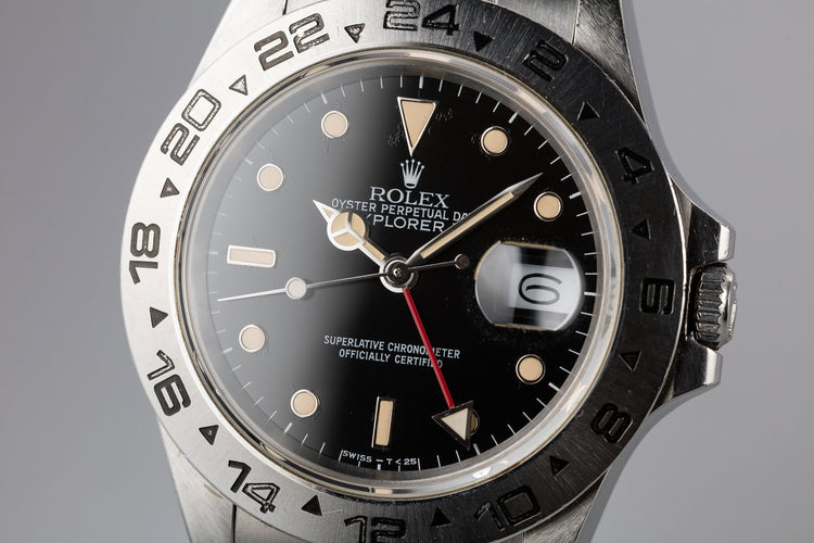 1987 Rolex Explorer II 16550 Black Dial with Box and Papers