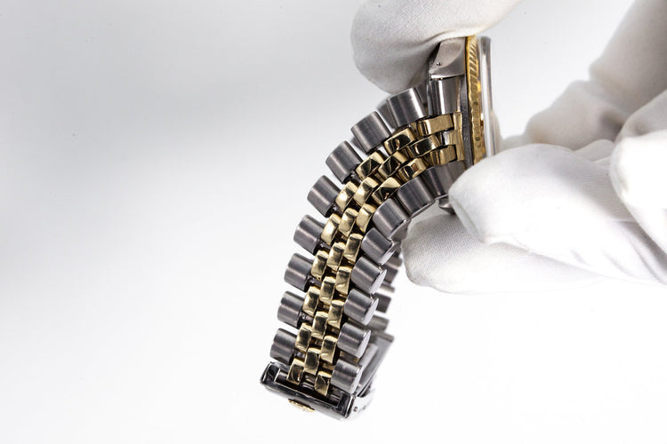 1972 Rolex Two Tone DateJust 1601 Gold Dial with Box and Papers