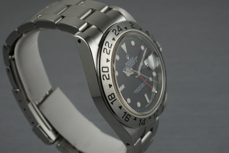 2000 Rolex Explorer II 16570 Black Dial with Box and Papers