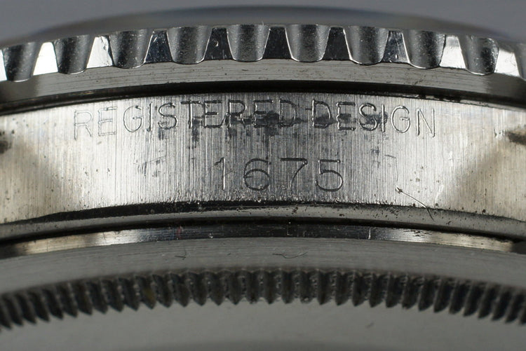 1963 Rolex GMT 1675 PCG Gilt Chapter Ring UNDERLINE Dial