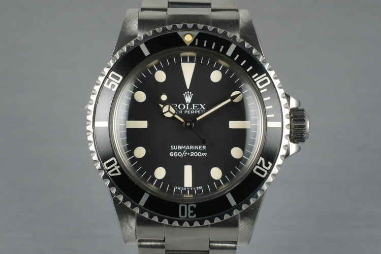 1981 Rolex Submariner 5513 Mark IV Maxi Dial