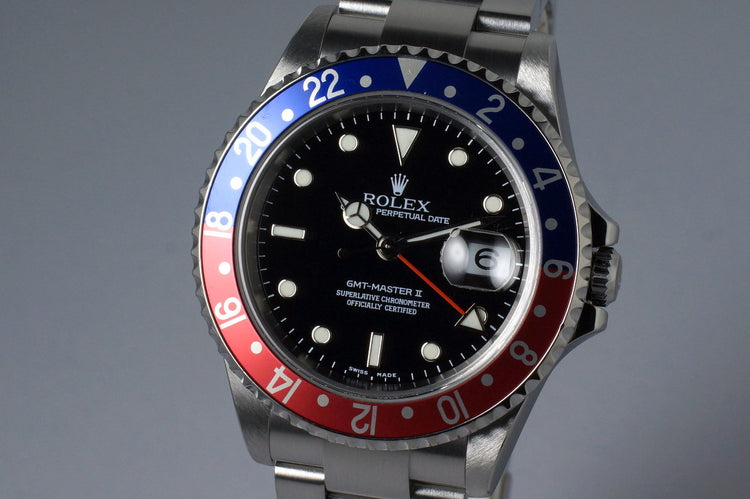 2006 Rolex GMT II 16710 with Box and Papers