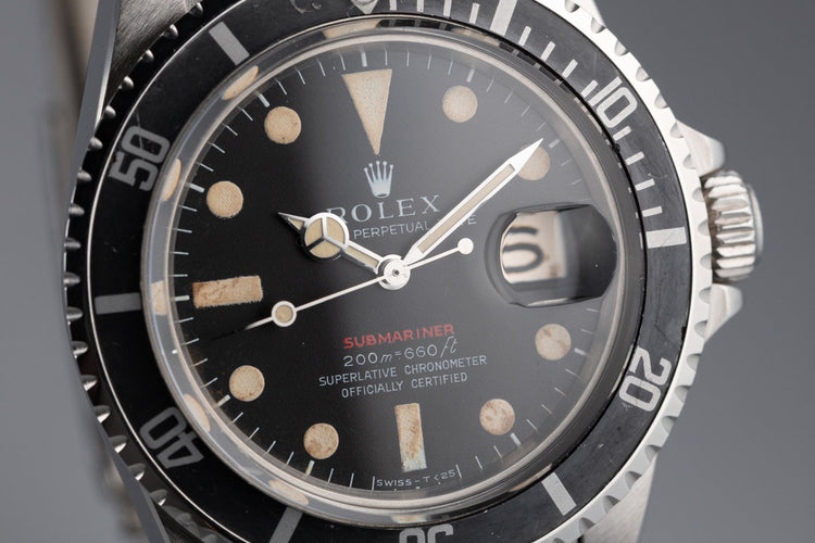 1969 Rolex Red Submariner 1680 with Meters First Dial