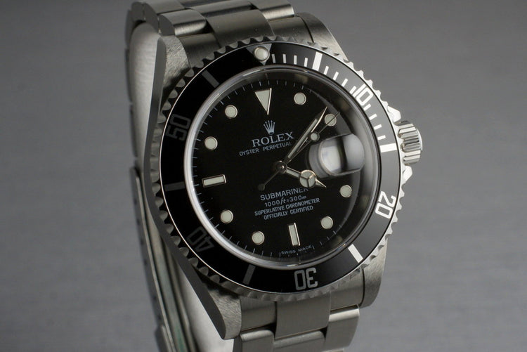 2006 Rolex Submariner 16610 with Box and Papers