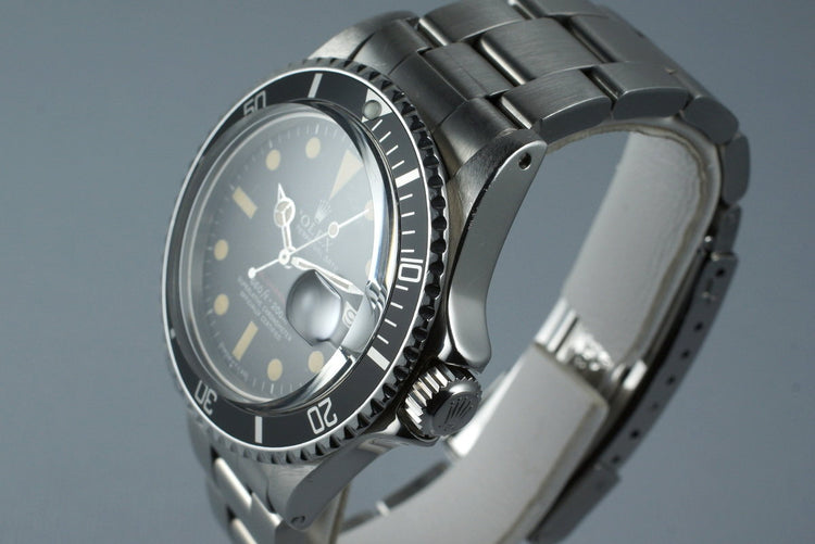 1969 Rolex Red Submariner 1680 Mark V Dial
