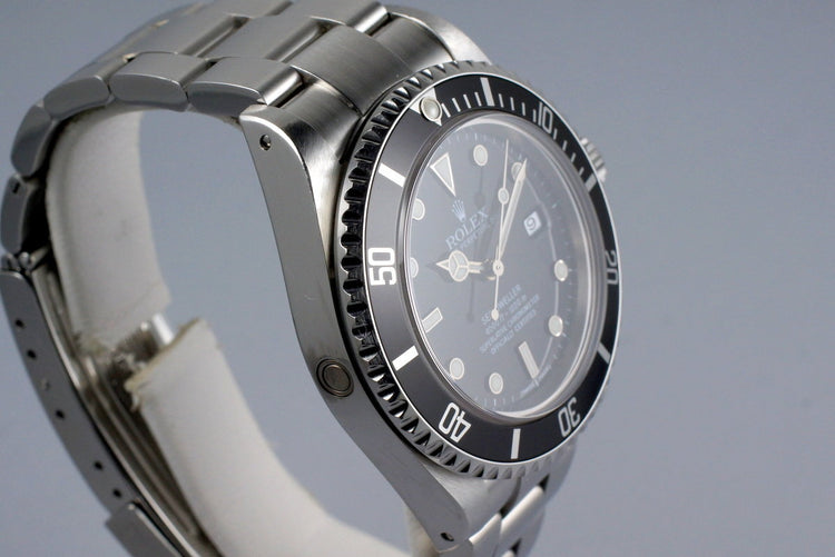 1999 Rolex Sea Dweller 16600 with Box and Papers