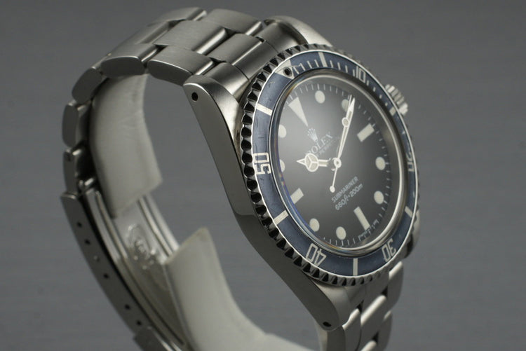1982 Rolex Submariner 5513 Mark IV