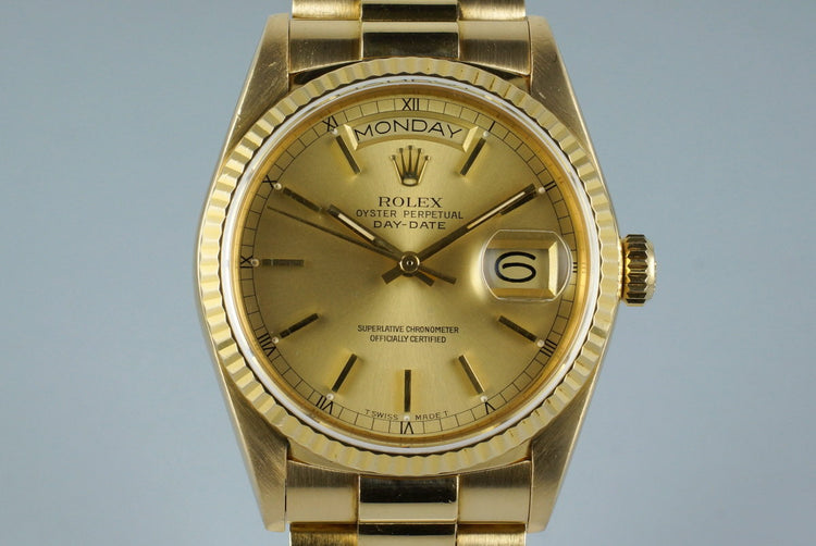 1987 YG Day-Date 18038 with Box and Papers