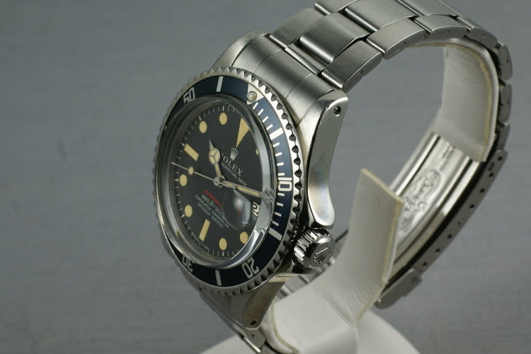 Rolex Red Submariner Ref: 1680 with Box and Papers
