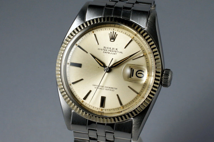 1962 Rolex DateJust 1601 Silver Dial
