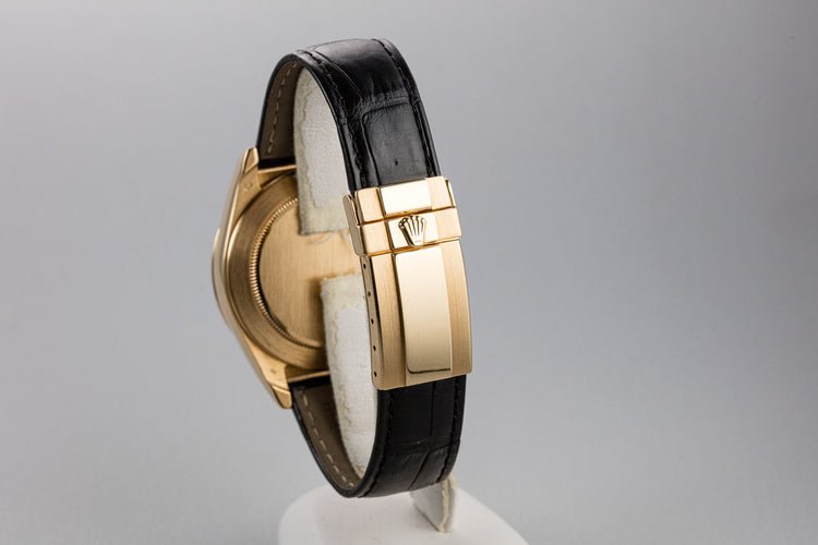 1993 Rolex 18K YG Daytona 16578 White Inverted 6 Dial with Box, Papers, and Service Papers